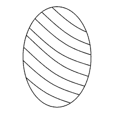 coloring page: Painting Easter egg with lines