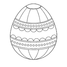coloring page: Easter egg colouring