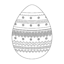 coloring page: Easter egg for coloring