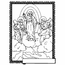 coloring page: The Feast of the Transfiguration of the Lord