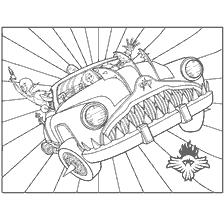 pagina da colorare: La macchina invisibile da Megabrain