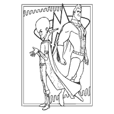 pagina da colorare: Megabrain e Metroman in colorazione