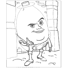 pagina da colorare: Colorare Humpty Dumpty dal cartone animato Cat in Boots