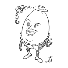 pagina da colorare: Humpty Dumpty Coloring