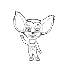 coloriage: Coloration Barboskina B&eacute;b&eacute;