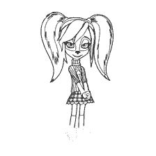 coloriage: Couleur du personnage Rose des Barboskins