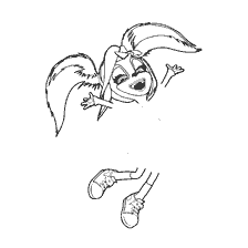 coloriage: Coloration du personnage de Barboskina - Rose