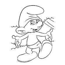 pagina da colorare: Puffi da colorare - Puffi Smurf Styap