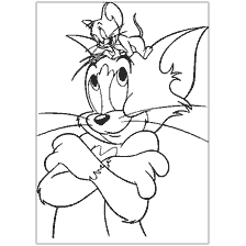 coloring page: Tom and Jerry: Tom and Jerry Cat and Jerry Mouse