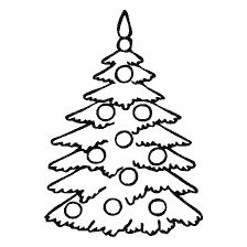 página para colorir: Colorir a &aacute;rvore de Ano Novo com brinquedos
