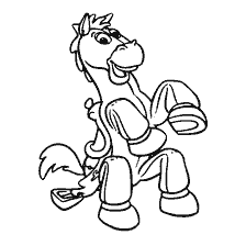 coloring page: Coloring Horse Bulzai for children