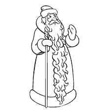 página para colorir: Colorir com a imagem do Pai Natal