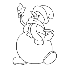 página para colorir: O homem de neve Postman Colorir