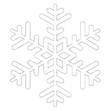 página para colorir: Floco de neve: colora&ccedil;&atilde;o do ponto