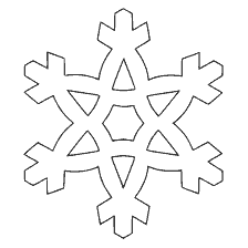 página para colorir: Colorir flocos de neve para crian&ccedil;as