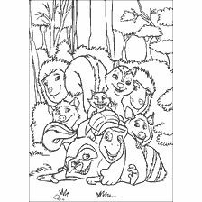 coloring page: Characters from the Forest Bratva on the coloring book