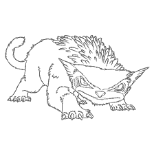 pagina da colorare: Gufo orso sulla colorazione della famiglia Croods