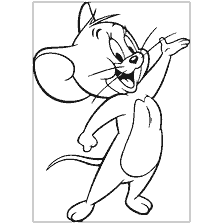 coloring page: Jerry's Mouse from Tom and Jerry