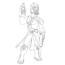 pagina da colorare: Stella colorante Signore dei Guardiani della Galassia