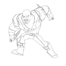 pagina da colorare: Colorare Drax dai Guardiani della Galassia