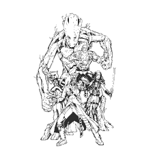 pagina da colorare: Eroi dei Guardiani della Galassia in colorazione