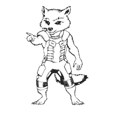 pagina da colorare: Roccia dai Guardiani della Galassia in colorazione