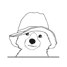 pagina da colorare: Paddington Orso in un cappello