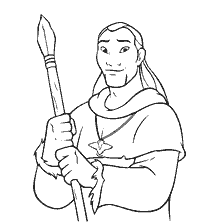 coloring page: Disney's Brother Kenai