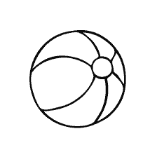 coloring page: Coloring the ball for children 3 years