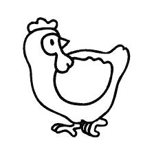 coloring page: Coloring chicken