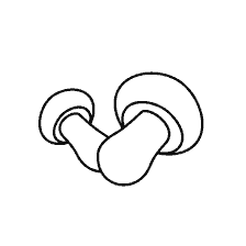 coloring page: Coloring mushrooms for children