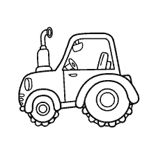 coloring page: Painting tractor