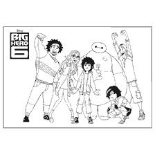 pagina da colorare: Squadra di colori degli eroi di Hero City