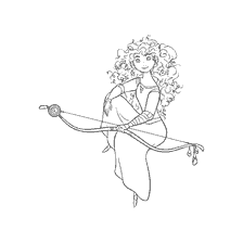 coloriage: Couleur de la princesse Mereddy avec des oignons