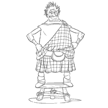 coloriage: Coloration rationnelle de Lord Dingwall du dessin animé Braveheart.