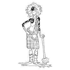 coloriage: Coloration jeune Mackintosh de Braveheart