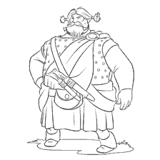 coloriage: Coloriage par Lord McGuffin du dessin animé Braveheart
