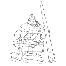 coloriage: Le Fils du Seigneur McGuffin de Braveheart