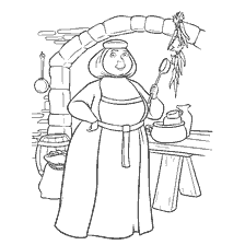 coloriage: Aide-mœurs Coloriage de la caricature Braveheart