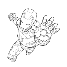 pagina da colorare: Iron Man in The Avengers Coloring