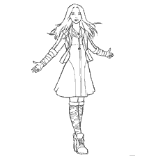 pagina da colorare: La strega scarlatta dei Vendicatori