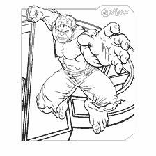 pagina da colorare: Colorare il Hulk dei Vendicatori