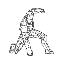 pagina da colorare: Colorare Iron Man dai Vendicatori