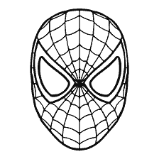 pagina da colorare: Maschera Spider-Man per la colorazione