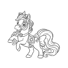kleurplaat: Pony tekening Ster van de Royal Pets Rapunzel