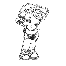 coloring page: Holt Hyde's children's coloring book from Monster High