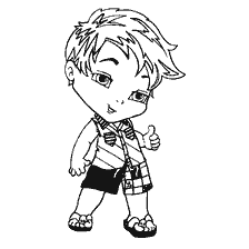 coloring page: Coloring Little Jackson Jekyll from Monster High