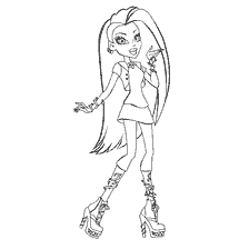 coloring page: Coloring by Venus McFlythrup from Monster High