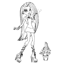 coloring page: Coloring Venus McFlytrap with a pet, plant