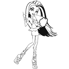 coloring page: Venus McFlythrap from Monster High in colouring